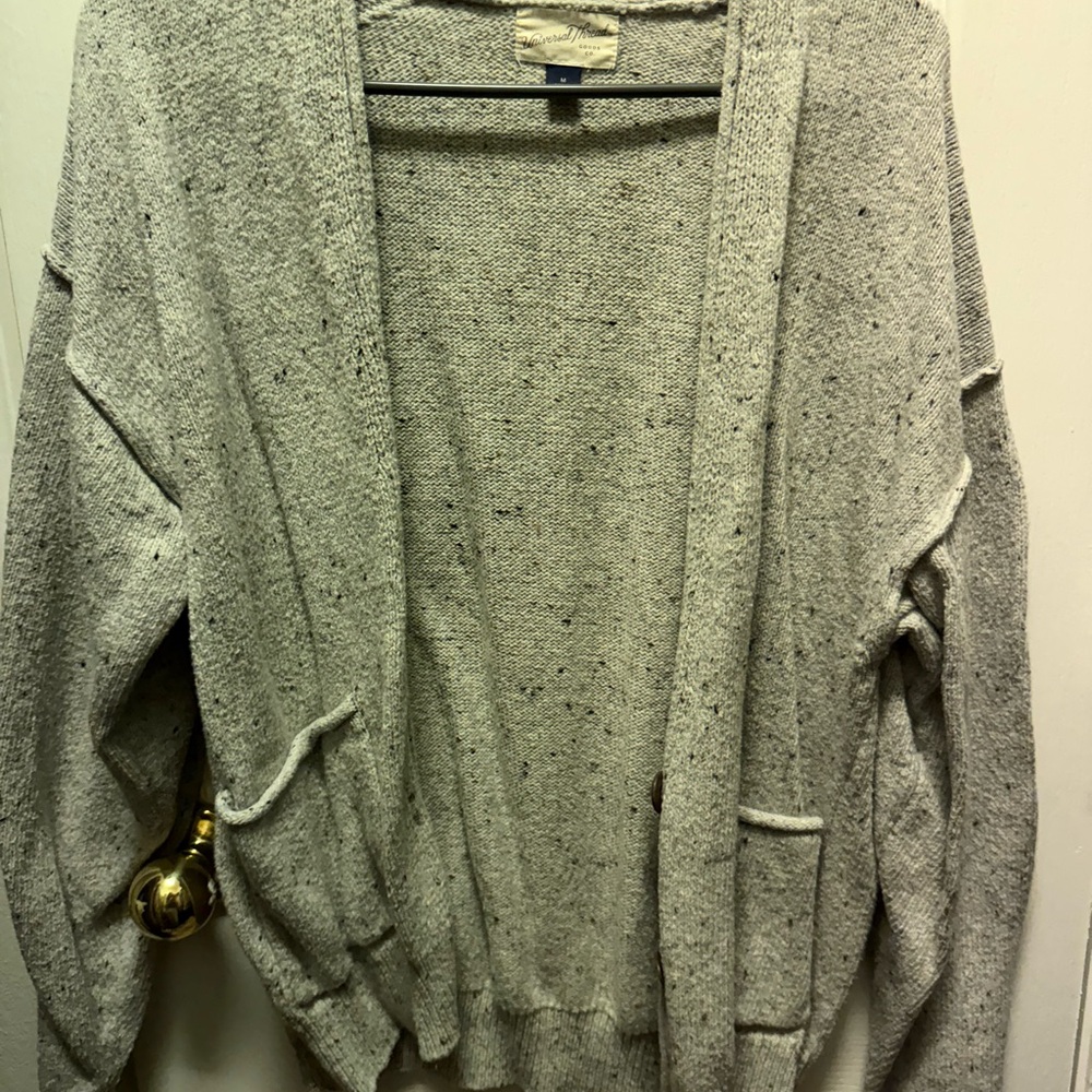 Universal Thread Women's Speckled Gray Cardigan